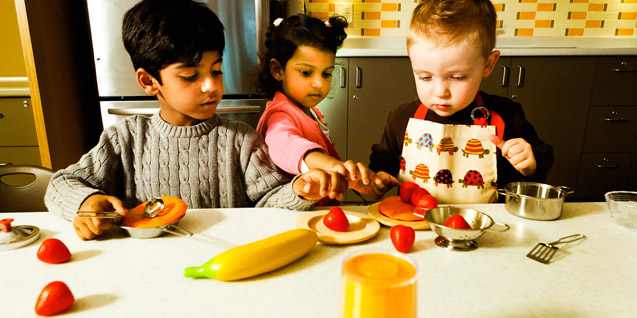 Kids playing at YMCA Child Care